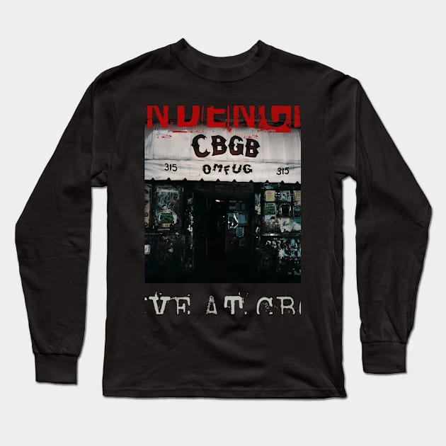 sucial tendencies live at cbgb Long Sleeve T-Shirt by kusuka ulis